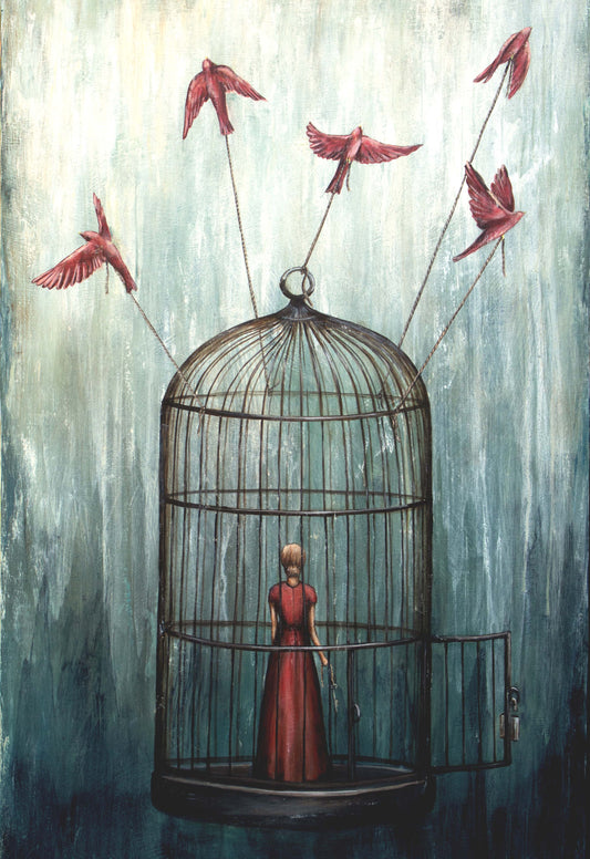 The Uncaged Red Bird